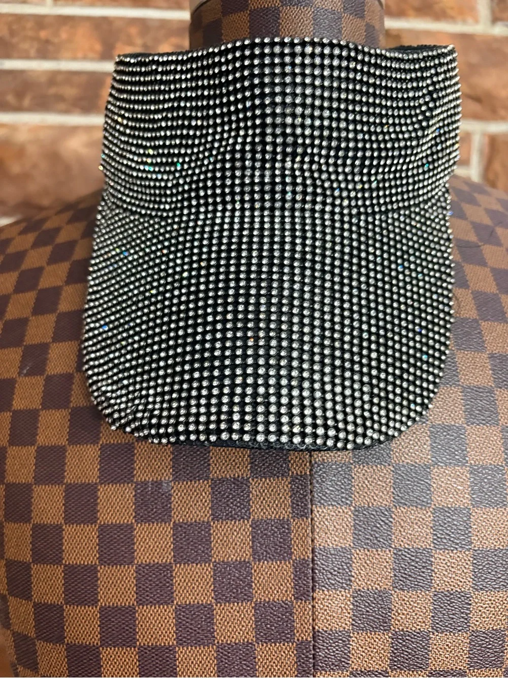 Black Crystal Visor Cap - Unbranded